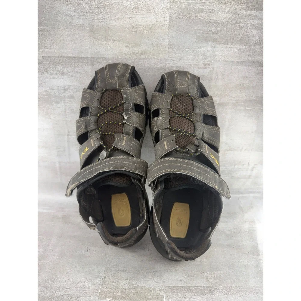 Teva Omnium Men Brown Closed Toe Hiking Sport Sandals 1001111 Size 9